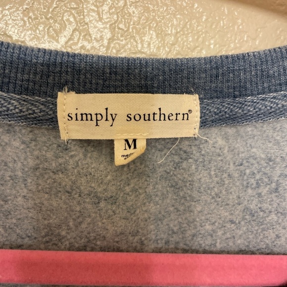 Simply Southern Western Barbie Patch emoji crew sweatshirt casual loungewear M - Picture 7 of 7